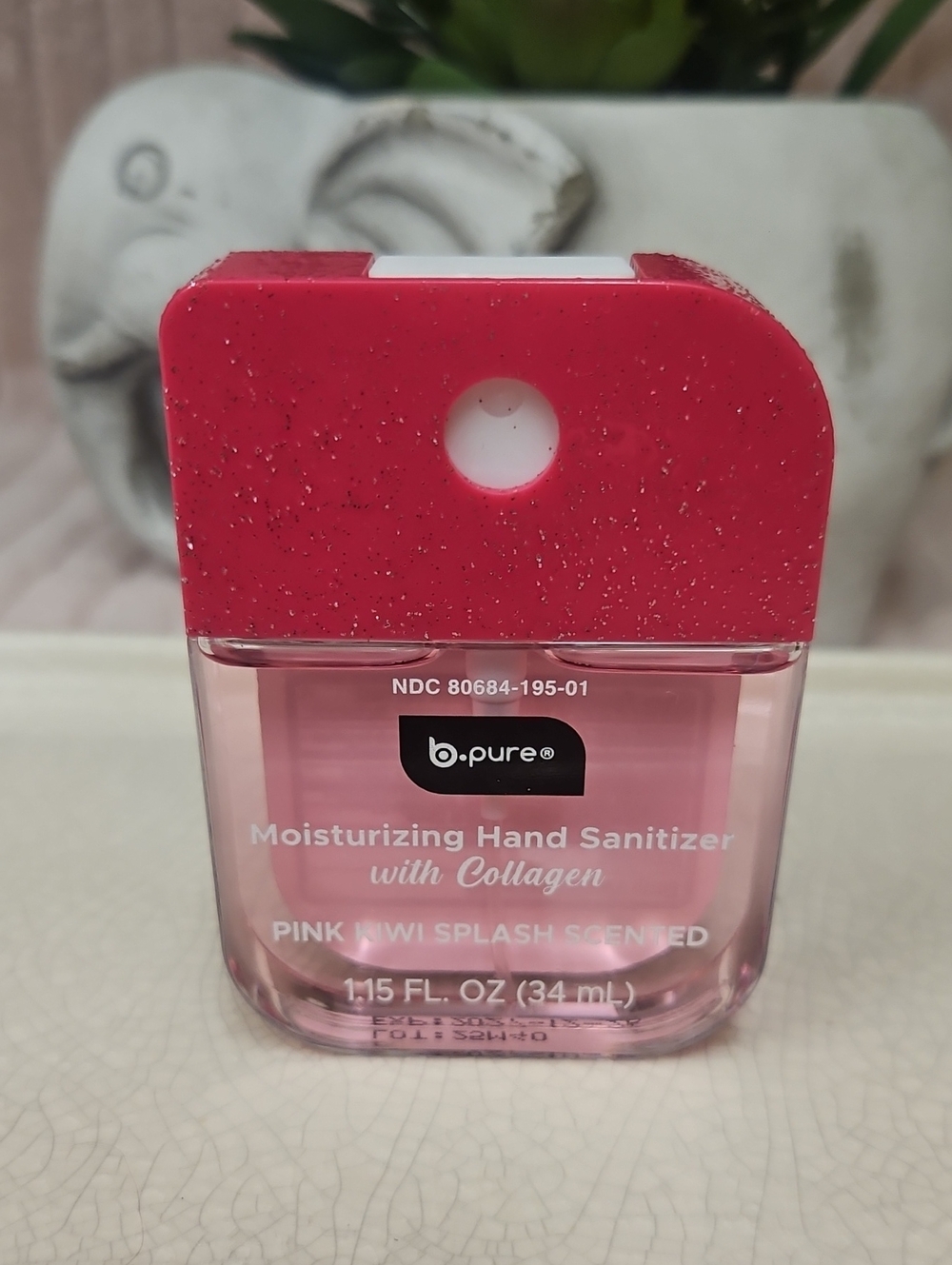 b.pure Moisturizing Hand Sanitizer with Collagen Pink Kiwi Splash